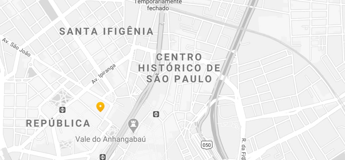 mapa marcando endereço SP